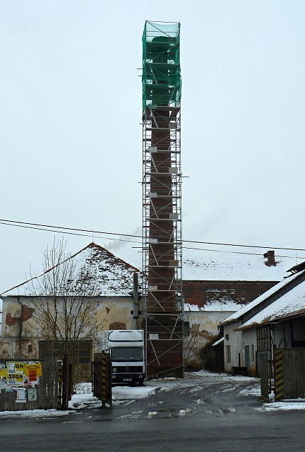 Oprava komínu v Dolní Lukavici